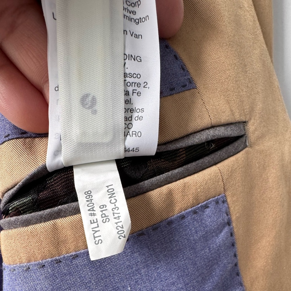 J.Crew Ludlow Slim-fit suit jacket in Italian cotton chino Size 36S - Picture 13 of 16